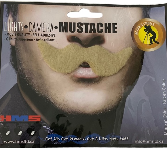 Self Adhesive Mustache Costume - Picture 4 of 8